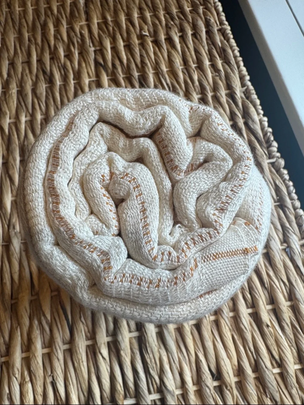 Sand Cloud Mustard & White Turkish Beach Towel